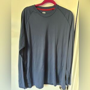GILL Men’s Long-Sleeve UV 50 protection Shirt — Navy